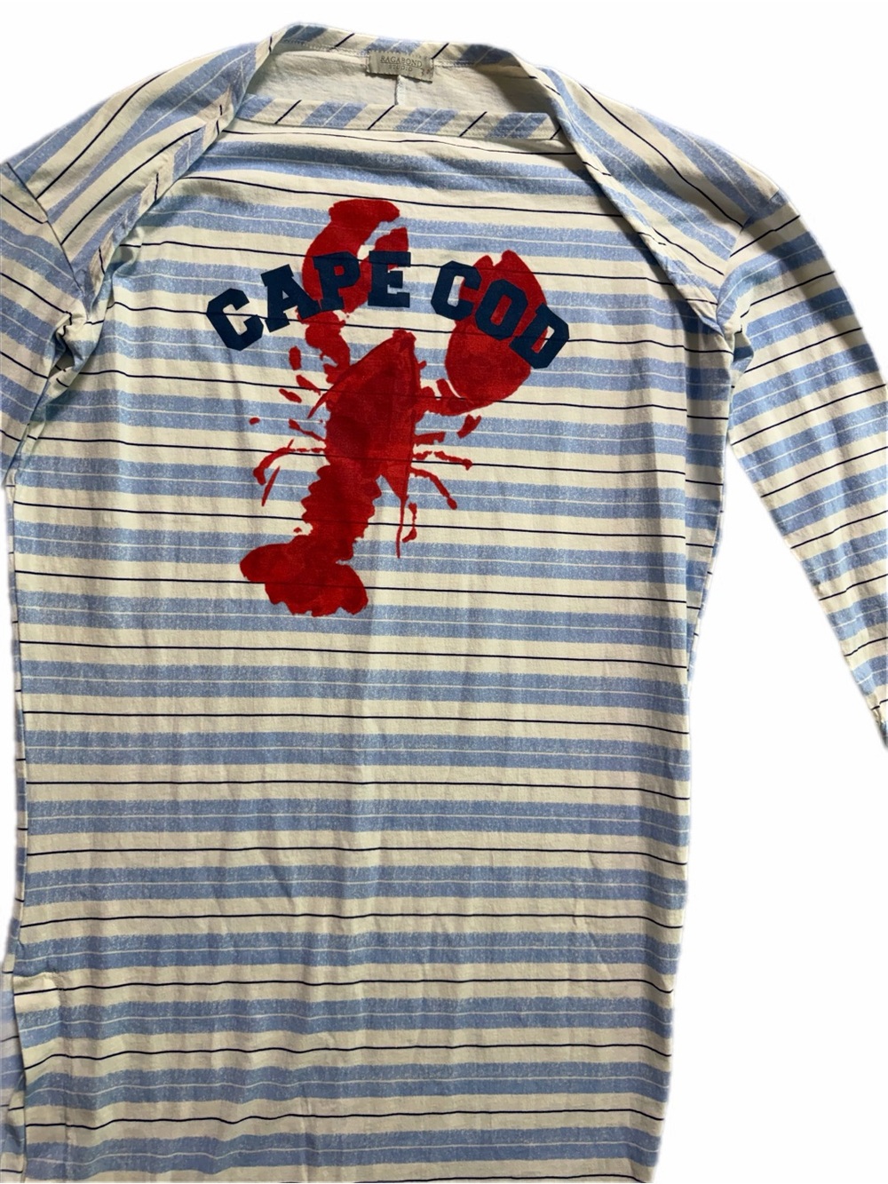 Free People x Ragabond Studio Cape Cod Lobster Graphic Stripe coverup XS - Picture 6 of 13